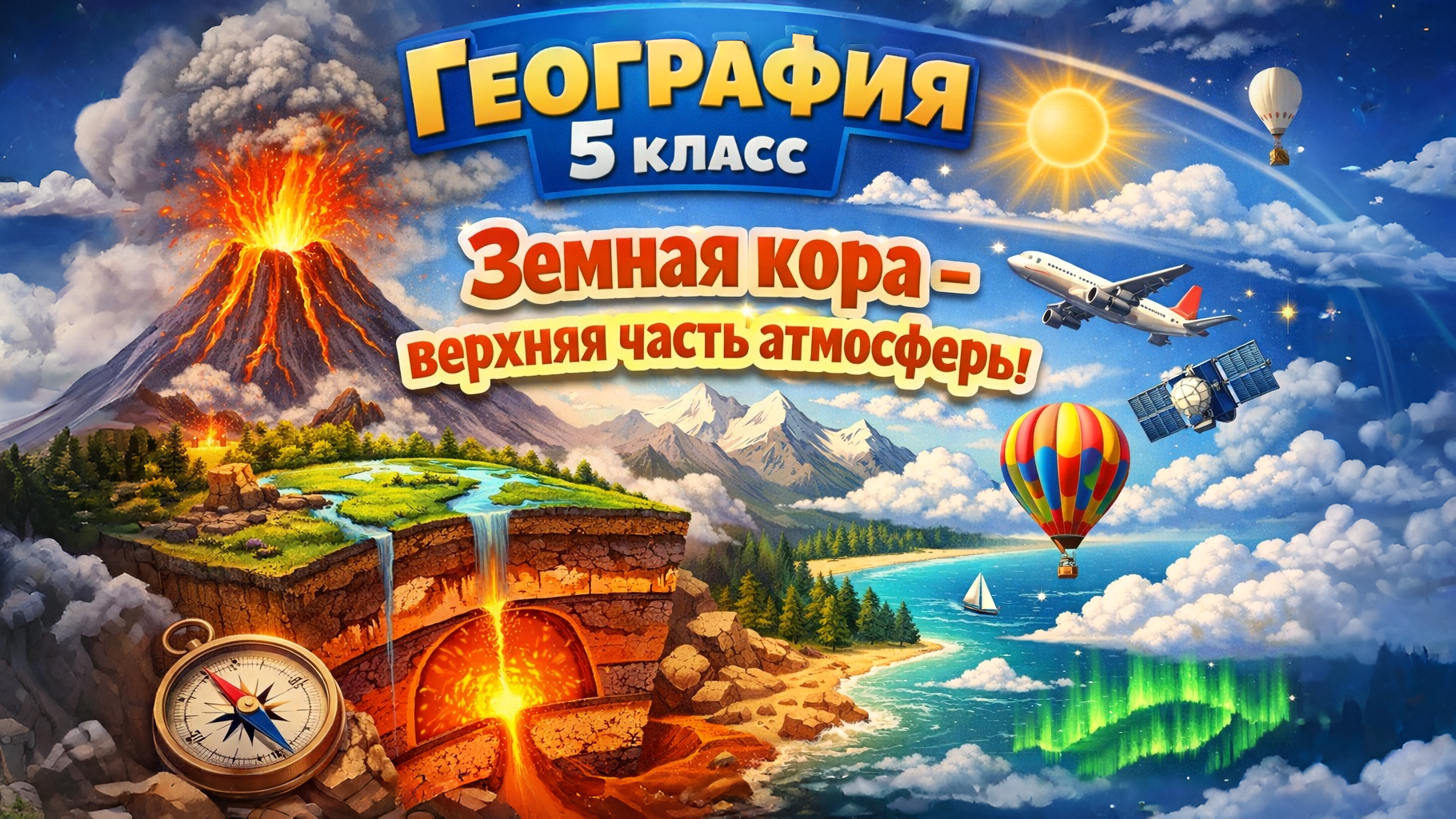 Земная кора - верхняя часть атмосферы