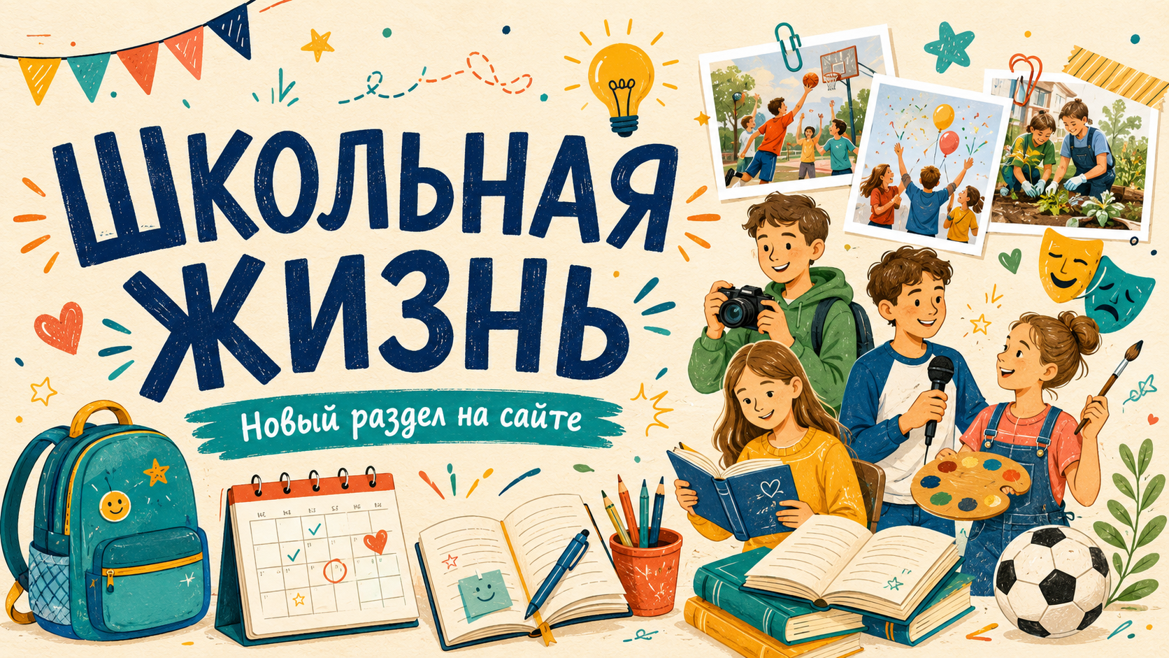 На сайте появился раздел «Школьная жизнь»