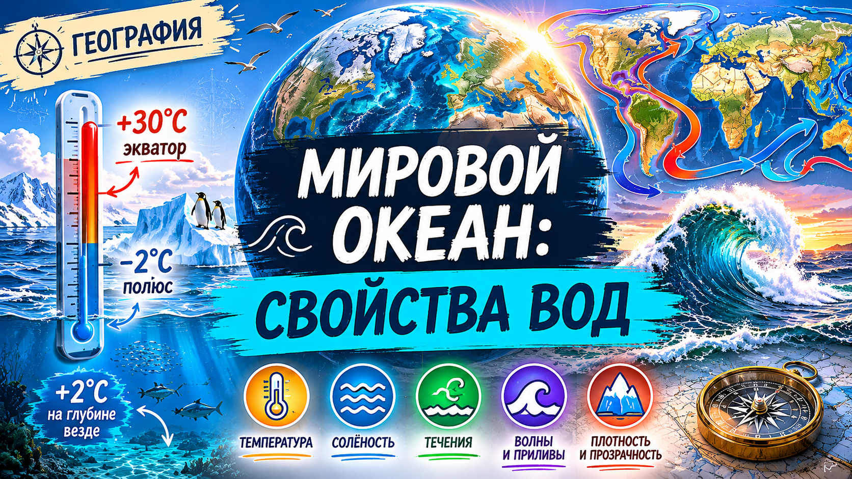 Мировой океан: свойства вод