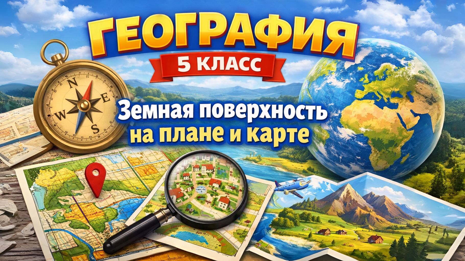 Земная поверхность на плане и карте (1)