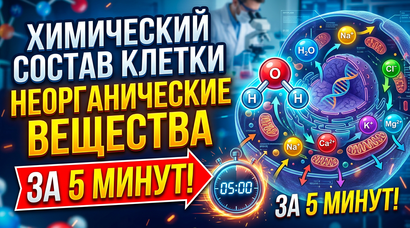 Химический состав клетки: неорганические вещества