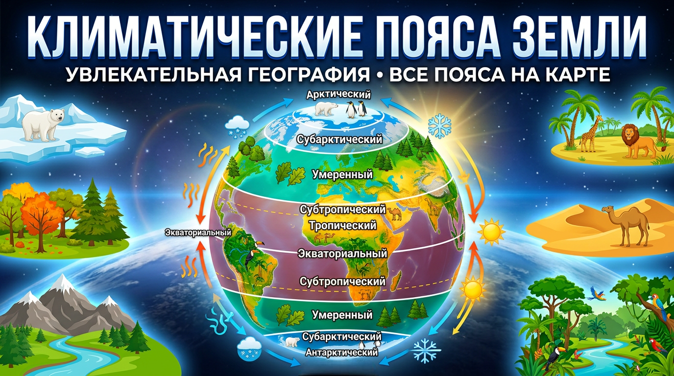 Климатические пояса Земли