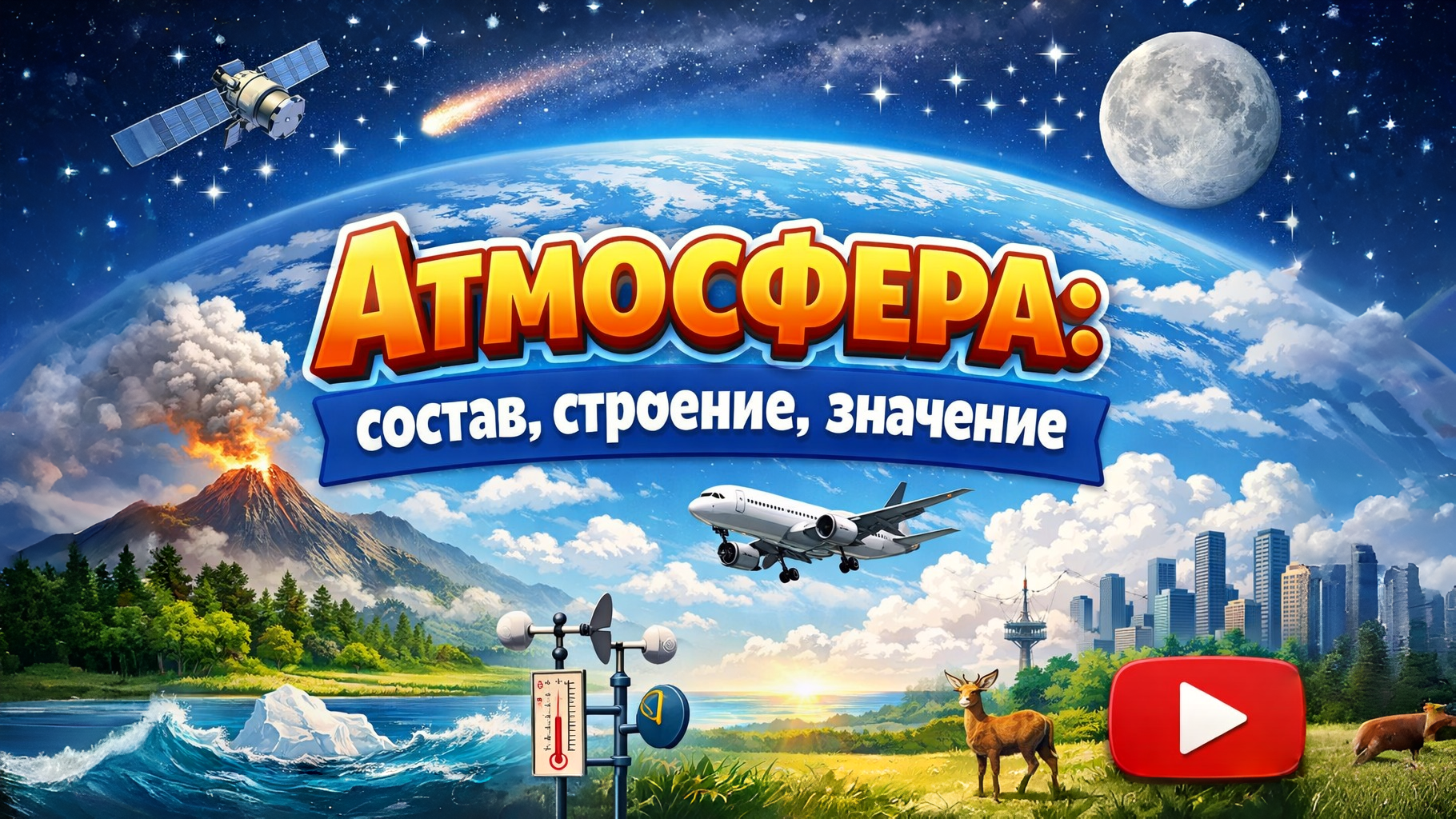 Атмосфера: состав, строение, значение